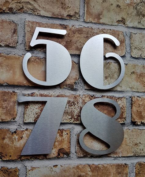 self-adhesive metal house numbers|self adhesive number labels.